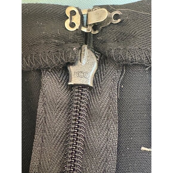 VTG Black Coldwater Creek Embroidered Midi Skirt PL Pet White Vines Classic - Picture 7 of 7